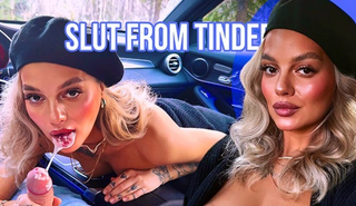 Красивая шлюха с Тиндера сосёт на первом рандеву